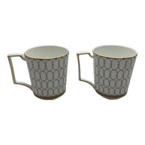 Wedgwood (ウェッジウッド) マグ＆プレート ▲ ルネッサンスグレイ 2Pセット