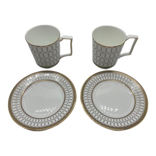 Wedgwood (ウェッジウッド) マグ＆プレート ▲ ルネッサンスグレイ 2Pセット