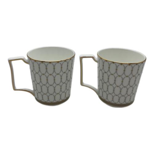 Wedgwood (ウェッジウッド) マグ＆プレート ▲ ルネッサンスグレイ 2Pセット