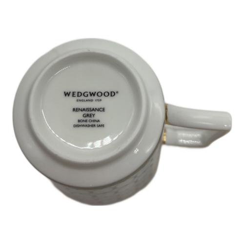 Wedgwood (ウェッジウッド) マグ＆プレート ▲ ルネッサンスグレイ 2Pセット