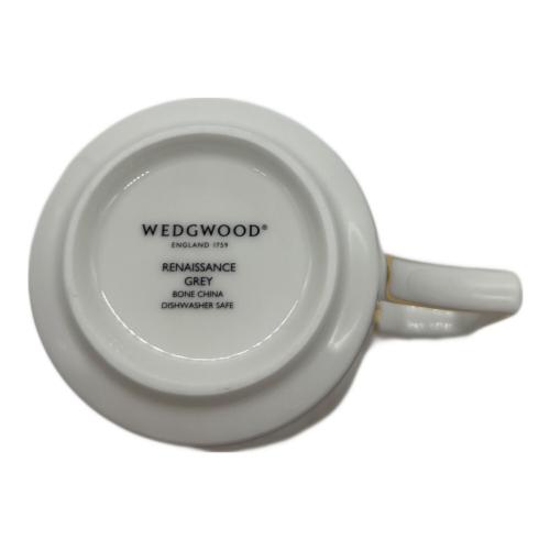 Wedgwood (ウェッジウッド) マグ＆プレート ▲ ルネッサンスグレイ 2Pセット