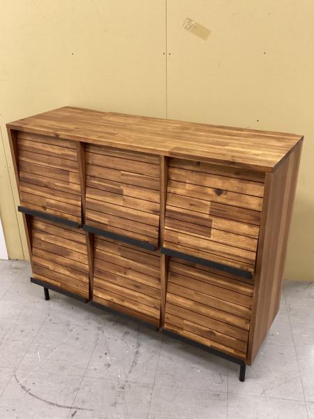 unico レコードラック UNICO (ウニコ) レコードラック ブラウン×ブラック 266 2×3