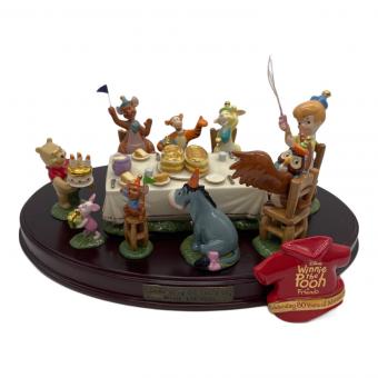 DISNEY (ディズニー) フィギュア 世界300点限定品 加藤工芸 くまのプーさんとなかまたち 原作デビュー80周年記念限定フィギュア