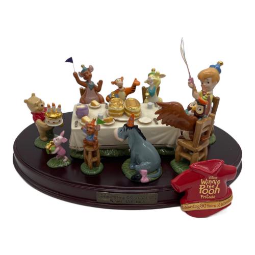 DISNEY (ディズニー) フィギュア 世界300点限定品 加藤工芸 くまのプーさんとなかまたち 原作デビュー80周年記念限定フィギュア