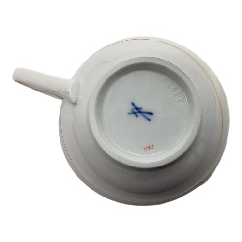 Meissen (マイセン) カップ&ソーサー ウォーターバード レッド