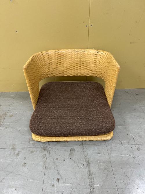 ASPLUND (アスプルンド) ローテーブル・座椅子セット ベージュ 3点セット 天板ガラス COCON LOW TABLE 幅:約90㎝