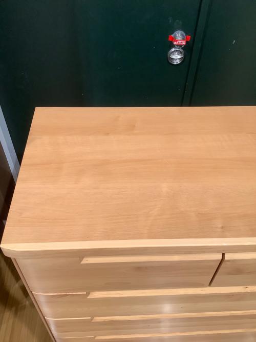 サンコウ 5段チェスト ナチュラル 高110 幅90 奥46 スカーレット