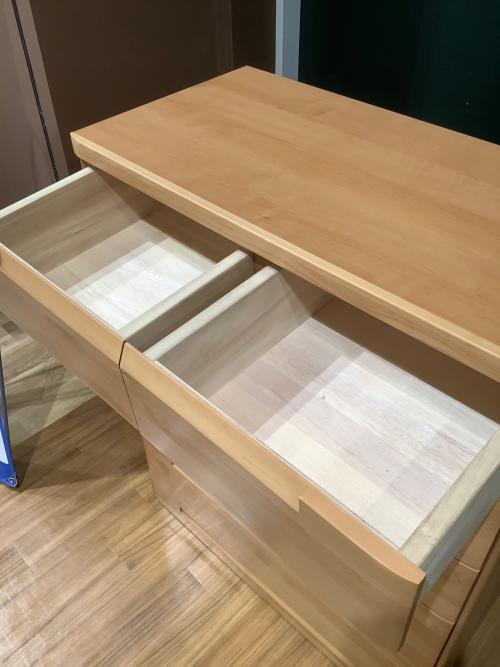 サンコウ 5段チェスト ナチュラル 高110 幅90 奥46 スカーレット