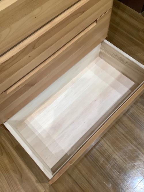 サンコウ 5段チェスト ナチュラル 高110 幅90 奥46 スカーレット