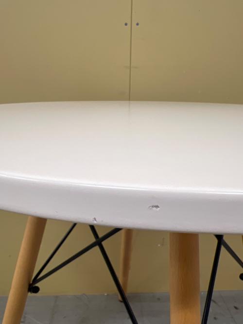 ニトリ ダイニングテーブル ホワイト 222 ラウンド サークル2 60 幅:約60㎝/高さ:約70cm