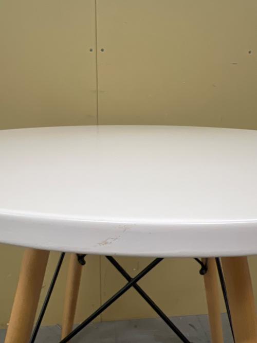 ニトリ ダイニングテーブル ホワイト 222 ラウンド サークル2 60 幅:約60㎝/高さ:約70cm