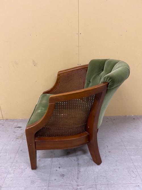 三越家具 (ミツコシカグ) ダイニングチェア グリーン×ブラウン 133 1人掛け Brugge