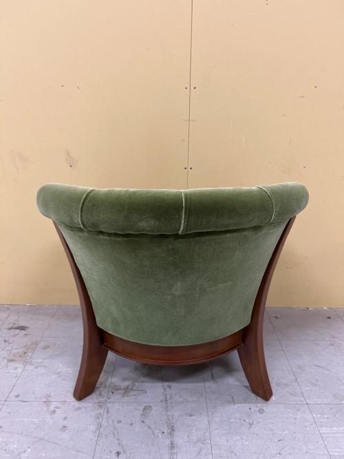 三越家具 (ミツコシカグ) ダイニングチェア グリーン×ブラウン 133 1人掛け Brugge