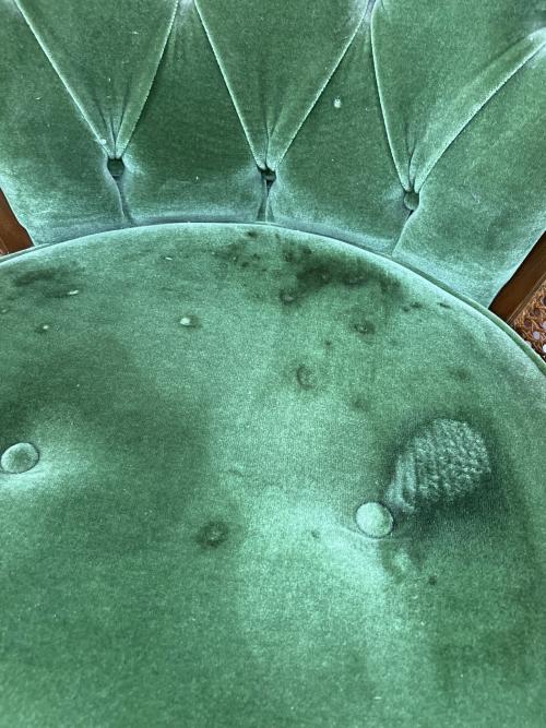 三越家具 (ミツコシカグ) ダイニングチェア グリーン×ブラウン 133 1人掛け Brugge