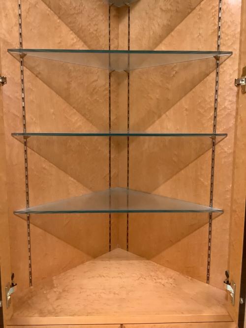 大塚家具(IDC) (オオツカカグ) 2枚扉ディスプレイキャビネット ライトブラウン 248