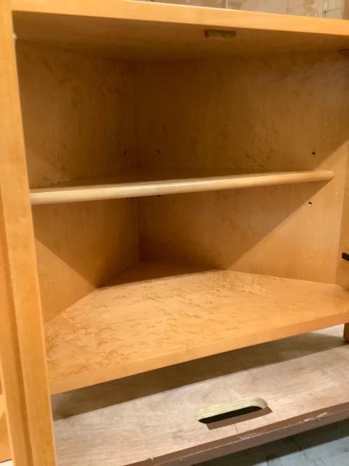 大塚家具(IDC) (オオツカカグ) 2枚扉ディスプレイキャビネット ライトブラウン 248