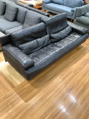 ROLFBENZ (ロルフベンツ) 3人掛けソファー グレー 248 ロングソファ 6500 総革