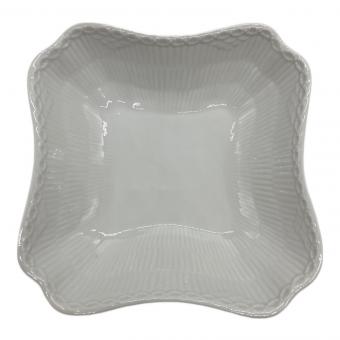 ROYAL COPENHAGEN (ロイヤル・コペンハーゲン) スクエアボウル ホワイトフルーテッド・ハーフレース