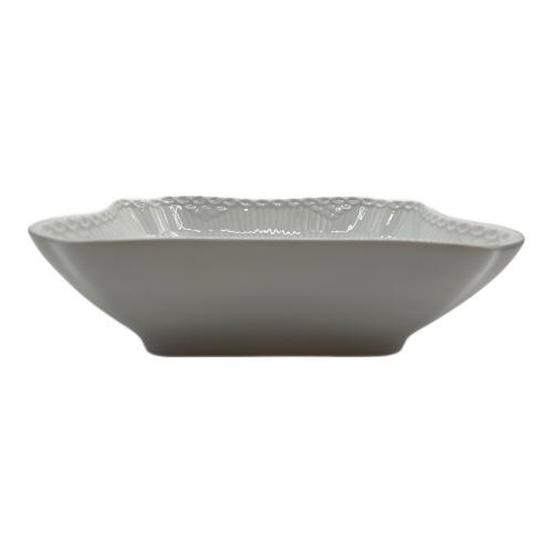 ROYAL COPENHAGEN (ロイヤル・コペンハーゲン) スクエアボウル ホワイトフルーテッド・ハーフレース