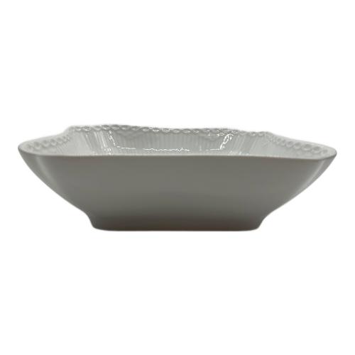 ROYAL COPENHAGEN (ロイヤル・コペンハーゲン) スクエアボウル ホワイトフルーテッド・ハーフレース