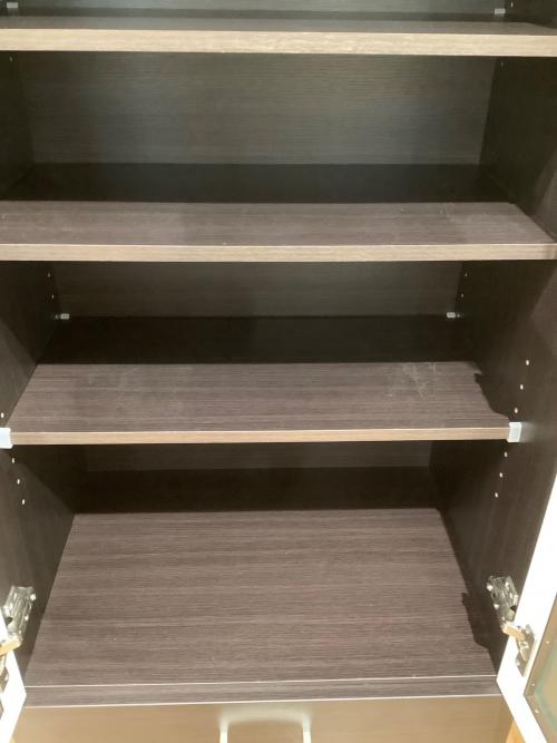 ニトリ 食器棚 ブラウン 幅58 高180 奥40 2枚扉 1段引き出し コパン60