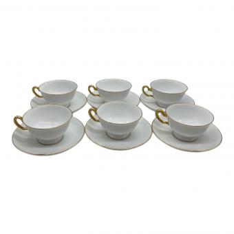 大倉陶園 (オオクラトウエン) カップ&ソーサー ゴールドライン 6Pセット