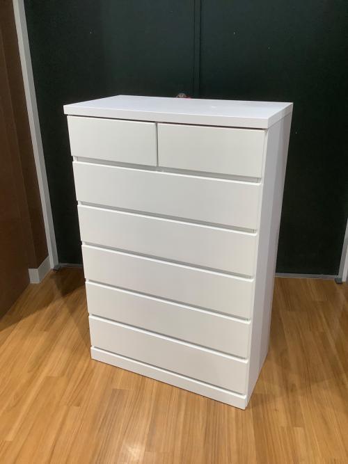 アルファタカバ チェスト ホワイト 182 6段 フリージア