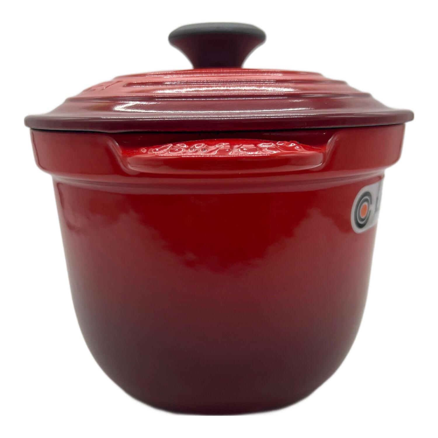 LE CREUSET 両手鍋 赤 約18cm LE CREUSET 赤 両手鍋 18cmオンライン ストア