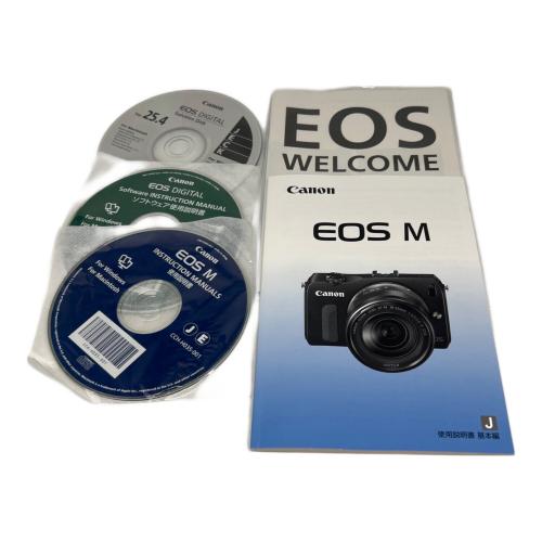 CANON ミラーレス一眼カメラ EOS M 1800万画素(有効画素) APS-C 専用電池 SDHCカード SDカード SDXCカード 標準：ISO100～12800 最高約4.3コマ/秒 1/4000～30秒 021352202428
