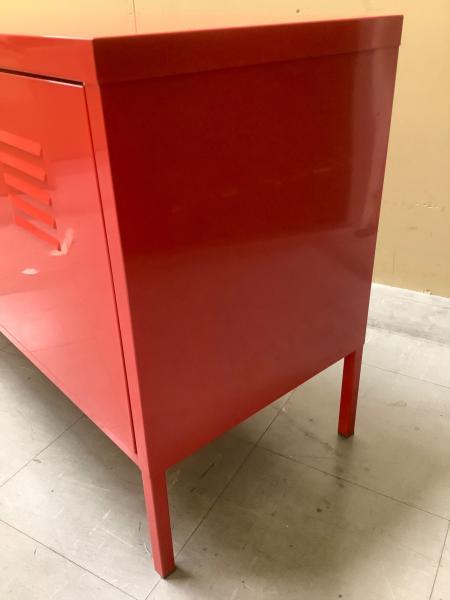 IKEA (イケア) スチールキャビネット レッド 幅118 高63 奥40