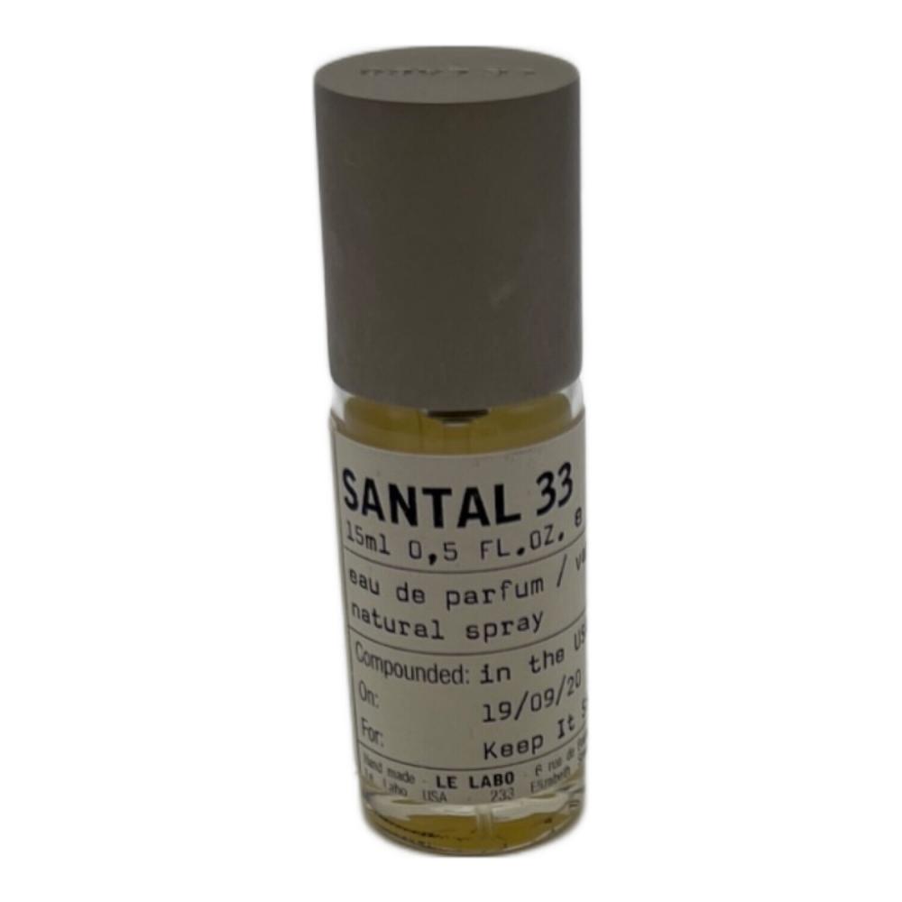 LE LABO (ル ラボ) オードパルファム SANTAL33 15ml 残量50%-80