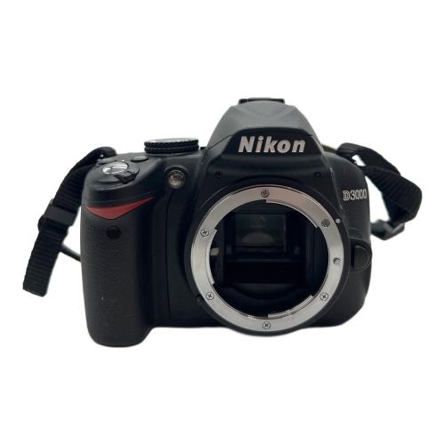 Nikon (ニコン) デジタル一眼レフカメラ D3000 1075万画素(総画素) 1020万画素(有効画素) APS-C 23.6mm×15.8mm CCD 専用電池 SDHCカード SDカード 2079899