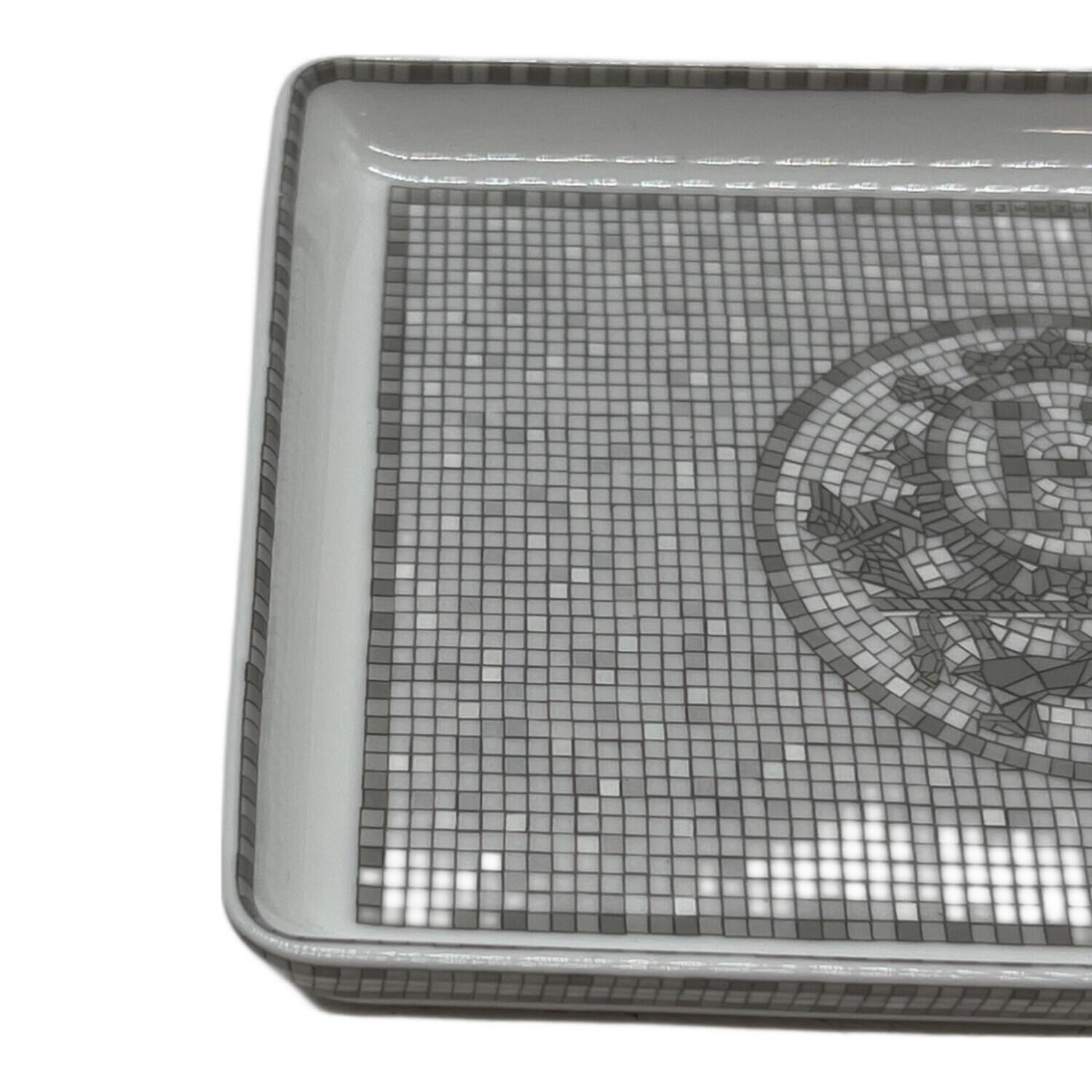 本日最終日！】HERMES♡モザイクトレー 〈モザイク24〉 プラチナ PM