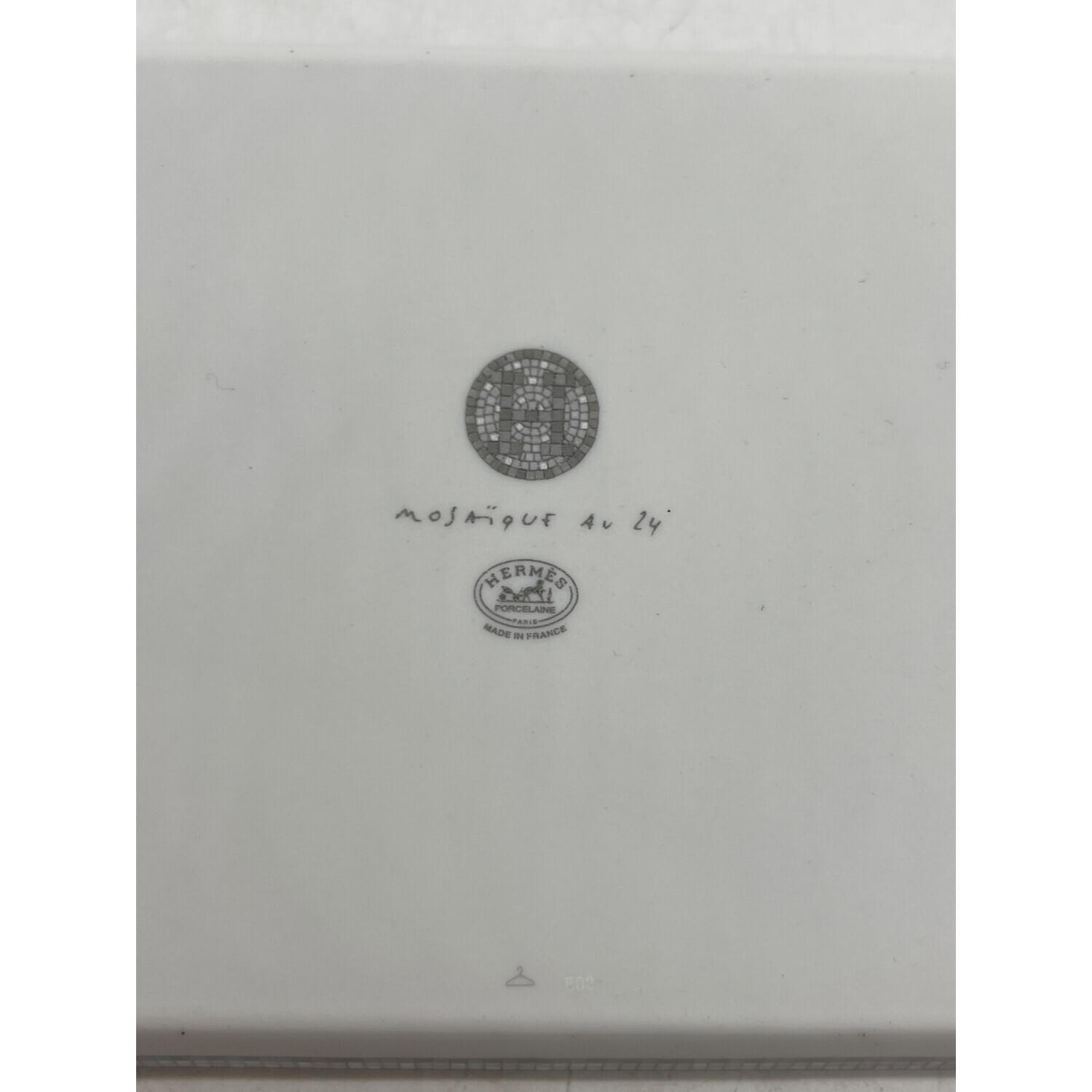 本日最終日！】HERMES♡モザイクトレー 〈モザイク24〉 プラチナ PM