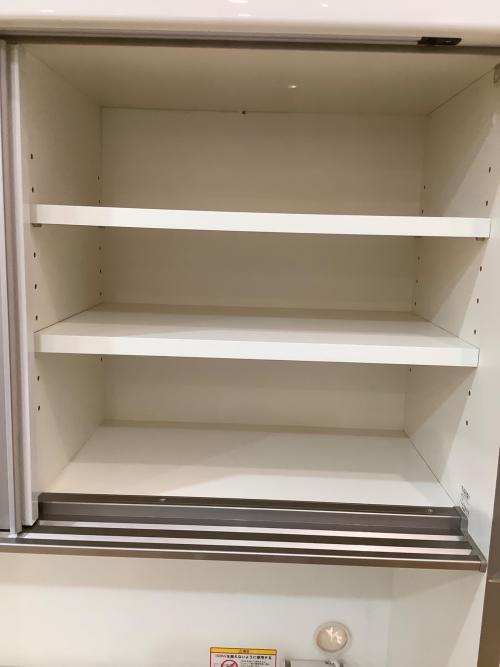 Pamouna (パモウナ) レンジボード ホワイト 299 スライド2枚扉 3段引き出し