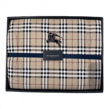 未使用 Burberrys バーバリー 純毛毛布 140×200 ノバチェック やや訳あり ほつれあり 長期保管品 バーバリー 高級純毛毛布 140×200