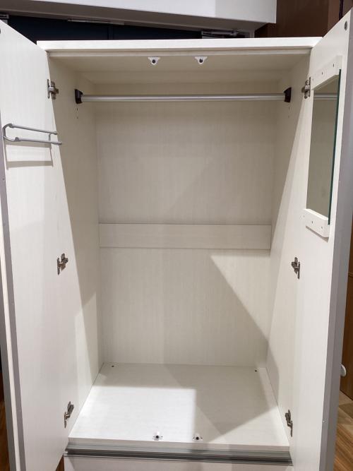 ニトリ ワードローブ ホワイト トラウト80