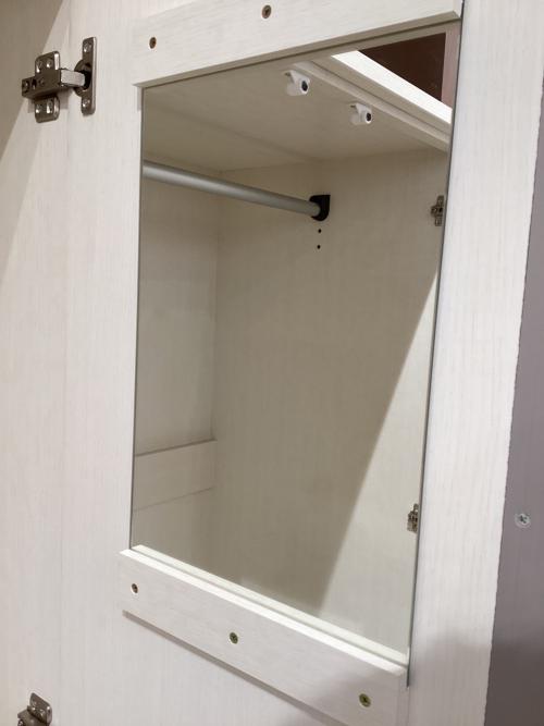 ニトリ ワードローブ ホワイト トラウト80