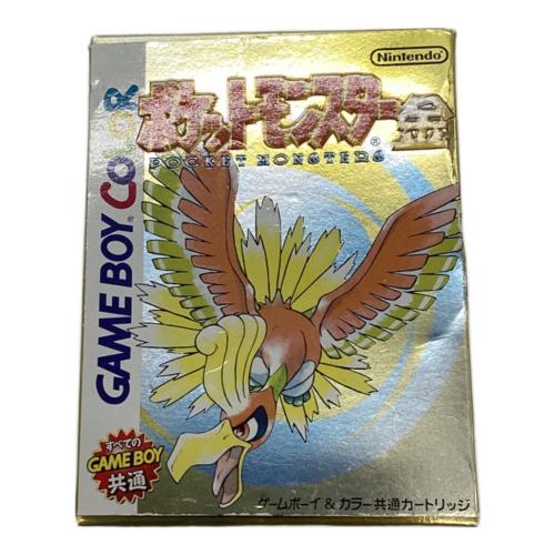 Nintendo (ニンテンドー) ポケットモンスター金 ゲームボーイカラー ー