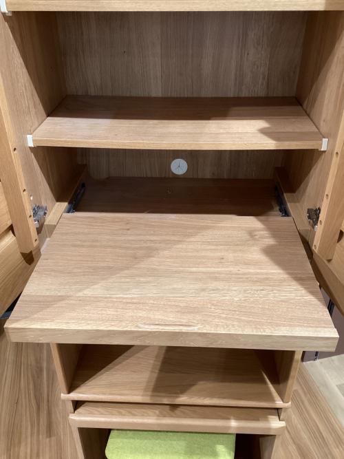 モリタインテリア デスクセット ナチュラル×グリーン nutty