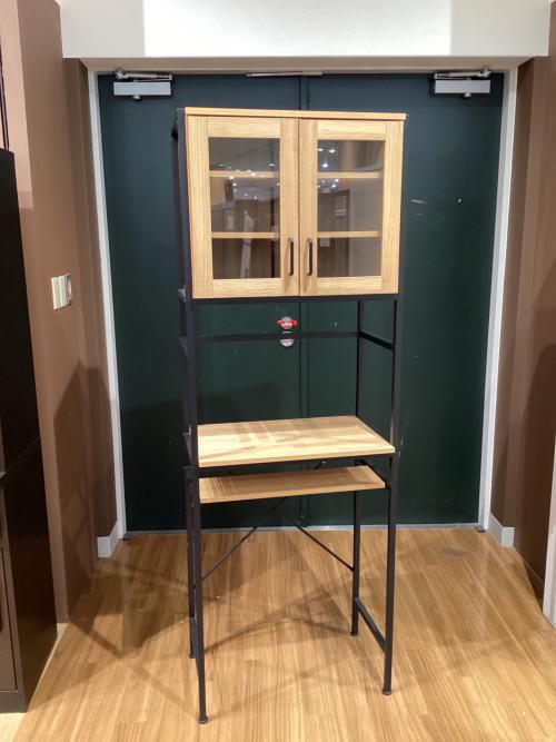 ゴミ箱上ラック 242 ナチュラル×ブラック