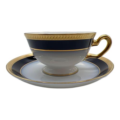 大倉陶園 (オオクラトウエン) ティー碗皿 瑠璃片葉金蝕