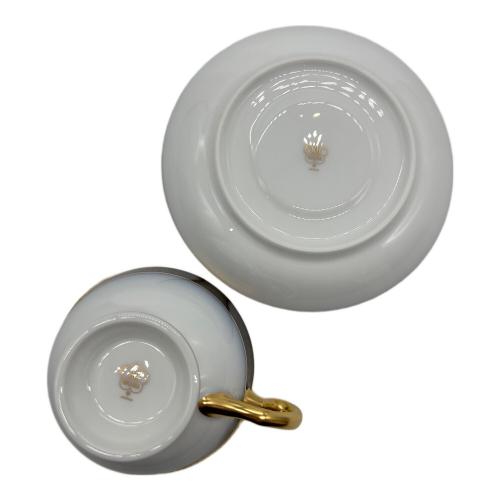 大倉陶園 (オオクラトウエン) ティー碗皿 瑠璃片葉金蝕