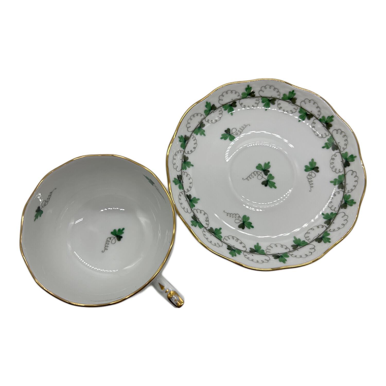 美品】HEREND ヘレンド グレイビーソースボード パセリグリーン