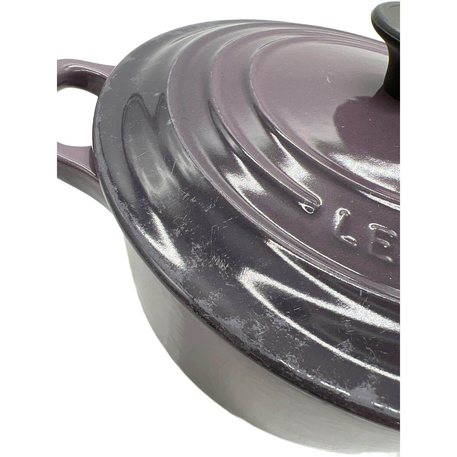 LE CREUSET (ルクルーゼ) 両手鍋 約18㎝ パープル｜トレファクONLINE