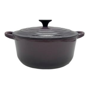 LE CREUSET (ルクルーゼ) 両手鍋 約18㎝ パープル