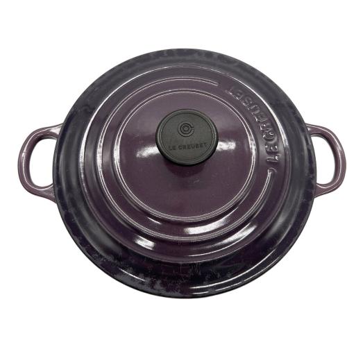 LE CREUSET (ルクルーゼ) 両手鍋 約18㎝ パープル