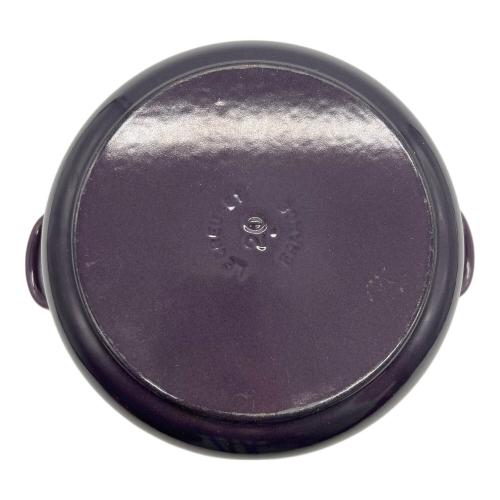 LE CREUSET (ルクルーゼ) 両手鍋 約18㎝ パープル