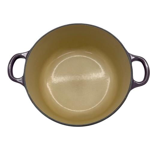 LE CREUSET (ルクルーゼ) 両手鍋 約18㎝ パープル