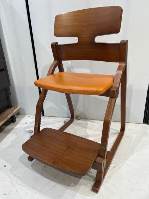 豊橋木工 デスクチェア 272 ブラウン×オレンジ UPRIGHT